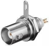 Mufa BNC Mama UG1094 U Panou Goobay, Contacte Aurite, Conector Carcasa, Montaj Lipit