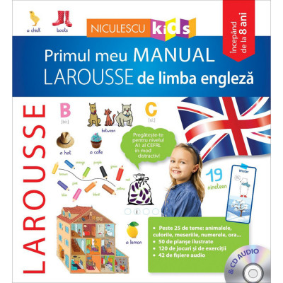 Primul meu manual Larousse de limba engleza &amp;amp; CD audio foto