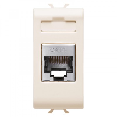 Priza FTP CAT 6E 1M Gewiss Chorus Ivory GW11424 foto