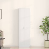 vidaXL Dulap cu raft cu depozitare Alb 55 x 25 x 189 cm Lemn compozit