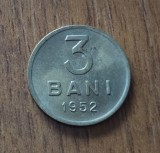 Cumpara ieftin 3 Bani 1952 RPR Rom&acirc;nia, Monedă Rom&acirc;nească
