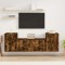 vidaXL Set dulapuri TV, 3 piese, stejar fumuriu, lemn prelucrat 3188515