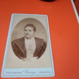 Cumpara ieftin FOTO PORTRET FEMEIE ANII 1900 VECHI PE CARTON GROS 10 / 7 CM DE COLECTIE RARA!