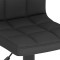 Scaune de bar, 2 buc., negru, material textil - 7