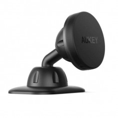 Suport magnetic pentru telefon Aukey HD-C13, negru, montare pe bordul masinii foto