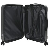 VidaXL Set de valize 3 piese Carcasă tare Gri &icirc;nchis 20&#039;&#039; 24&#039;&#039; 28&#039;&#039; ABS