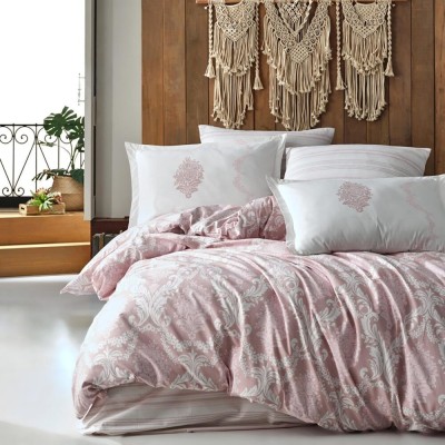 Lenjerie de pat ranforce clasy king size (fiorita v1) foto