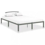 VidaXL Cadru de pat, gri, 120 x 200 cm, metal 284664
