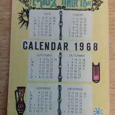 M3 C31 5 - 1968 - Calendar de buzunar - reclama Editura tineretului
