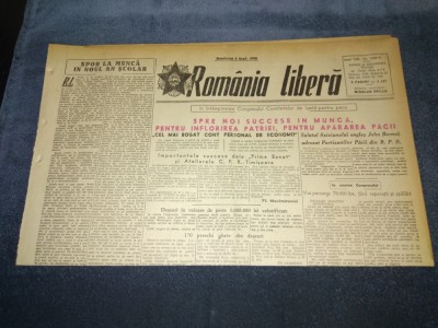 ZIARUL ROMANIA LIBERA 3 SEPTEMBRIE 1950 foto