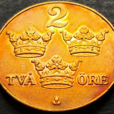 Moneda istorica 2 ORE - SUEDIA, anul 1938 * cod 5266