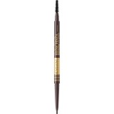 Eveline Cosmetics Micro Precise creion pentru spr&acirc;ncene rezistent la apă perie 2 in 1 culoare 03 Dark Brown 4 g
