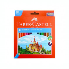 Creioane colorate 48 culori Faber Castell eco + o ascutitoare 120148