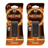 Cumpara ieftin Pachet 2 x odorizant auto grila ventilatie Puf-Puf K2 Neone Orange (Unisex)