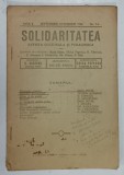 SOLIDARITATEA , REVISTA CULTURALA SI PEDAGOGICA , ANUL I , NR. 7 -8 , 1928
