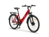Bicicleta electrica ZT-83, motor 250W, baterie 36V 12Ah, autonomie 40 km, viteza maxima asistata 25km/h - Rosu