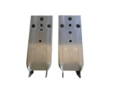 Suport bara protectie, spoiler Mercedes Clasa Gla (H247), 06.2020-, montare fata, stanga+dreapta, complet; aluminiu, RapidAuto