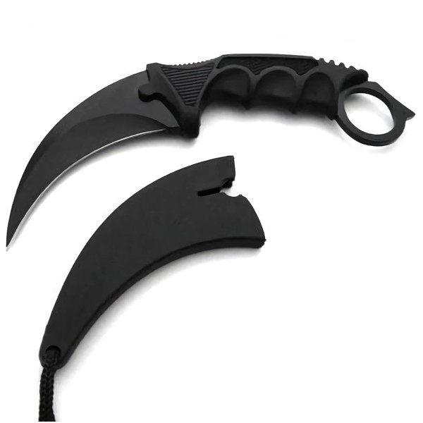 Cutit Karambit Night, DEPOX&reg;, 19 cm, Negru
