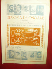 Diploma de Onoare1987 pt. Prof.Dr.Mioara Avram pt contribitia la Revista Noastra foto