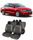 Cumpara ieftin Set huse scaune piele Alcantara Skoda Rapid 2013-2019 bancheta fractionata
