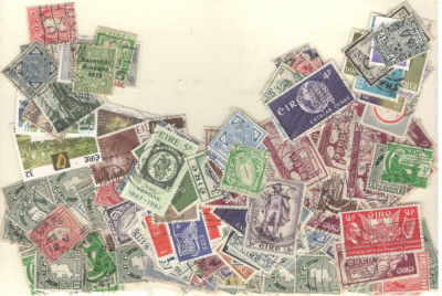 IRLANDA.Lot peste 250 buc. timbre stampilate DL.34 foto