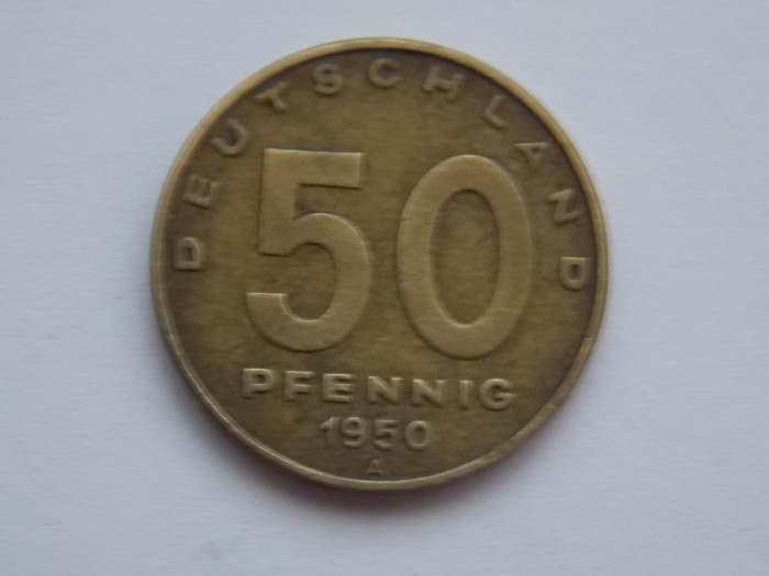 50 PFENNIG 1950-A GERMANIA