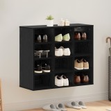 vidaXL Dulap pentru pantofi Stejar negru 103x30x51 cm Lemn compozit