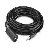 Cablu de extensie UGREEN US121, activ, USB 2.0, 10m