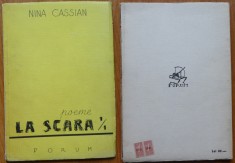 Nina Cassian , Poeme la scara 1 / 1 , Editura Forum , 1947 , volum de debut foto