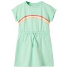 Rochie pentru copii cu șnur, verde aprins, 92 10614, vidaXL