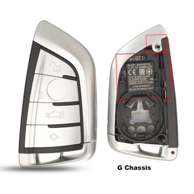 Carcasa Cheie Bmw G30, Smartkey, 4 Butoane, cu lamela foto