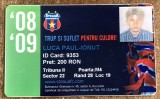 QW13 16 - Abonament stadionul Ghencea - Steaua Bucuresti 2008/2009 - piesa de colectie!