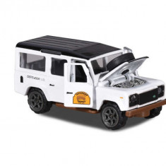 Majorette macheta Land Rover Defender 110 alb, 1:64