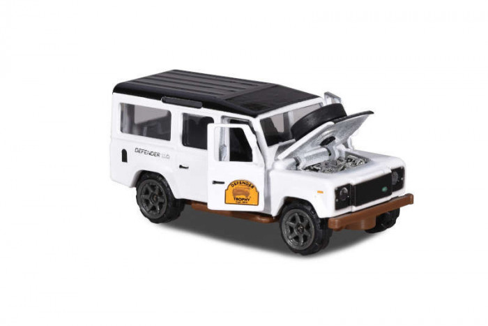 Majorette macheta Land Rover Defender 110 alb, 1:64