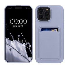 Husa kwmobile pentru Apple iPhone 14 Pro Max, Silicon, Mov, 59115.108