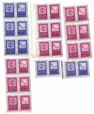 Romania - Centenarul marcii postale romanesti, 1958, viniete neobliterate, stare mediocra