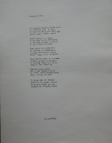 Manuscris de expozitie scris olograf de poetul Grigore Hagiu, poezia Rasarit de inima