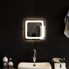 Oglinda cu LED de baie, 30x30 cm foto
