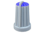 Buton pentru potentiometru, 14mm, plastic, gri-albastru, 14x20mm - 127014