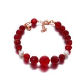 Cumpara ieftin Brățară Dream din agat rubiniu și perle