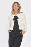 Bluza Dama, Eleganta cu Funda Contrastanta V298 - L