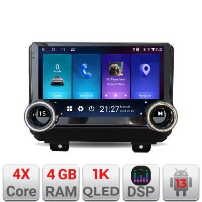 Navigatie Jeep Wrangler 2018- Kit-WRANGLER Edotec 4+64 10.5 inch Incell 1K android Wifi 5Ghz gps internet CarStore Technology foto