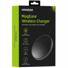 Innostyle Magease &Icirc;ncărcător Wireless Inductiv Pentru Magsafe Iphone Magease 15W Negru