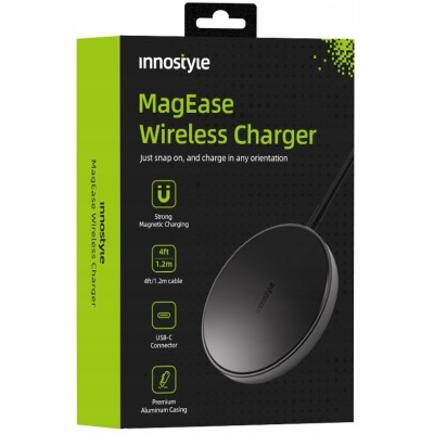 Innostyle Magease &amp;Icirc;ncărcător Wireless Inductiv Pentru Magsafe Iphone Magease 15W Negru foto