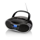Radio cu CD/Bluetooth GoGEN, 4 W, afisaj LCD, MP3, USB, SD, AUX, ceas, Negru, General