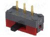Intrerupator glisant, 2 pozitii, SPDT, ON-ON, NKK SWITCHES - SS12SDH4