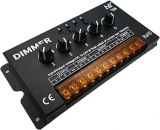 Dimmer LED Monocrom DC 12-24V 50A, 600-1200W, 0.1-100% Reglabil, Controler Banda LED, 5 Canale x 10A