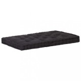 Cumpara ieftin Pernă podea canapea din paleți, negru, 120 x 80 x 10 cm bumbac