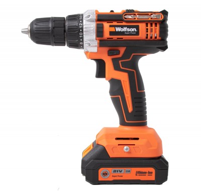 WOLFSON - MASINA DE GAURIT CU ACUMULATOR 21V-2.0AH LI-ION (2 ACUMULATORI) PowerTool TopQuality foto