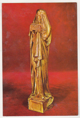 bnk cp Sinaia - Muzeul Peles - Statueta de bronz - necirculata foto
